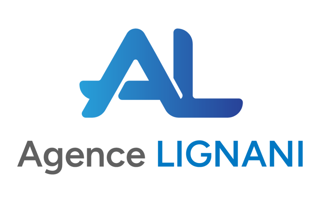 Logo de l'agence Lignani dans le footer
